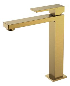 Смеситель для раковины высокий Boheme Qubic Bronze 472-BR