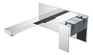 Смеситель для раковины из стены Boheme Qubic Chrome 475-CR