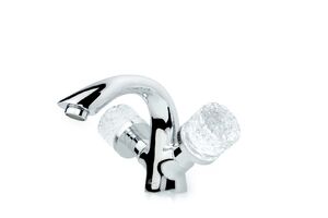 Смеситель для раковины Boheme CRYSTAL Хром (двуручковый) 271-CRST