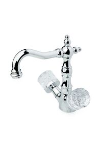 Смеситель для раковины высокий Boheme CRYSTAL Хром (двуручковый) 272-CRST