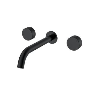 Смеситель Boheme из стены STICK SPIRALE на 3 отв. BLACK 152-2-B.4 цвет черный матовый