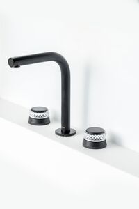 Смеситель Boheme на столешницу AURA на 3 отв. BLACK 152-B-A цвет черный матовый
