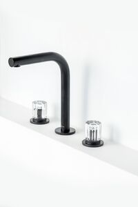 Смеситель Boheme на столешницу ELEGANTE на 3 отв. BLACK 152-B-EL цвет черный матовый