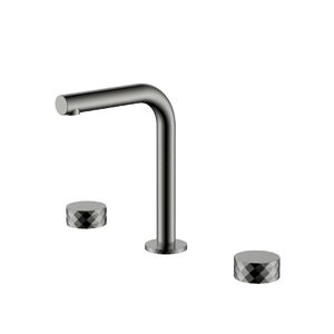 Смеситель Boheme на столешницу STICK DIAMOND на 3 отв. Gun Metal 152-GM.1 цвет вороненая сталь