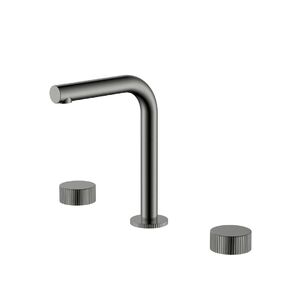 Смеситель Boheme на столешницу STICK LINEA на 3 отв. Gun Metal 152-GM.3 цвет вороненая сталь