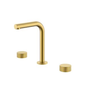 Смеситель Boheme на столешницу STICK LINEA на 3 отв. Matt Gold 152-MG.3 цвет матовое золото