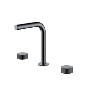 Смеситель Boheme на столешницу STICK LINEA на 3 отв. Shine Gun Metal 152-SGM.3 цвет вороненая сталь