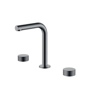 Смеситель Boheme на столешницу STICK TOUCH на 3 отв. Shine Gun Metal 152-SGM.2 цвет вороненая сталь
