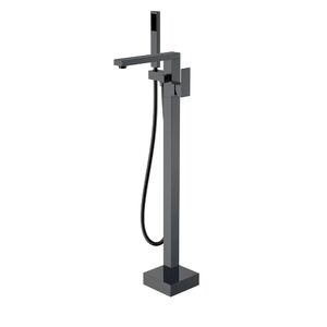 Смеситель Boheme напольный, QUBIC Shine Gun Metal 479-SGM цвет вороненая сталь