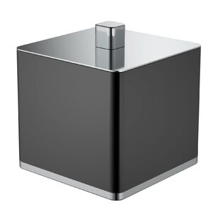 Стакан с крышкой Boheme Q 10964-B-CR настольный черный с хромом
