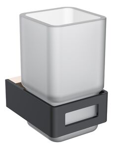 Стакан Boheme Q 10944-G-B черный матовый с золотом