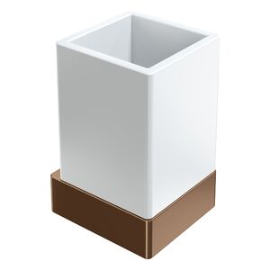 Стакан настенный Qubic Brushed Bronze Boheme 10724-BRB