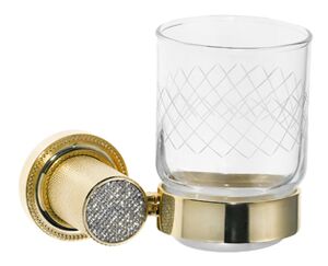 Стакан настенный Boheme Royal Cristal 10924-G золото