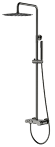 Стойка для душа STICK Gun Metal c ручкой TOUCH 128-GM.2 цвет вороненая сталь