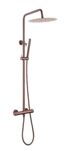 Стойка для душа с термостатом UNO COPPER BRUSHED без излива 468-T-2-CB цвет медь