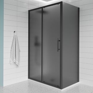 Душевой угол Veconi Evo 100SP GR 1300х900x1950, графит брашинг, тонированное стекло