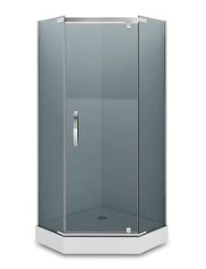 Душевой уголок Loranto NEO 90x90x200 серое закаленное стекло 8 мм, Easy clean, профиль серебро (CS-22112)