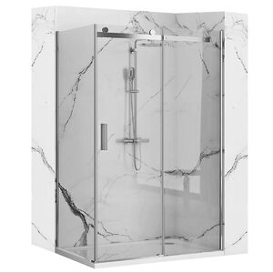 Душевой уголок Loranto NEO 120х100 прозрачное закаленное стекло 8 мм, Easy clean, профиль серебро (CS-22111-120*100)
