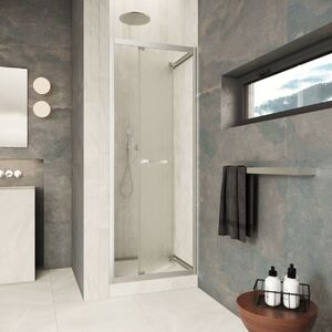 Душевая дверь Vegas-glass Z Inside 60 04 02 стекло шиншилла, профиль никель, 60х200 см. Размер регулировки 59-61 см.