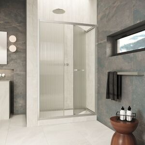 Душевая дверь Vegas-glass ZP Inside 150 04 Moru стекло Moru, профиль никель, 150х200 см. Размер регулировки 149-151 см.