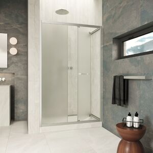 Душевая дверь Vegas-glass ZP Inside 160 04 10 стекло сатин, профиль никель, 160х200 см. Размер регулировки 159-161 см.
