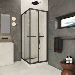 Душевой уголок Vegas-glass Z+ZPV Inside 60*80 02M 01 стекло прозрачное, профиль черный матовый, 60х80 см
