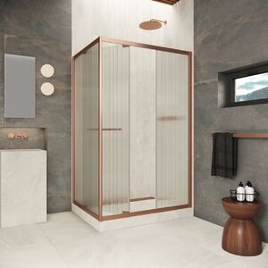 Душевой уголок Vegas-glass ZP+ZPV Inside 140*90 12 Moru стекло Moru, профиль медь, 140х90 см