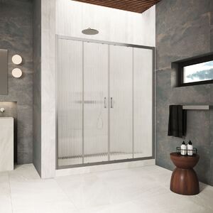 Душевая дверь Vegas Glass Z2P Protec 155 11 Moru профиль оружейная сталь, стекло Moru. Размер регулировки 153-158 см