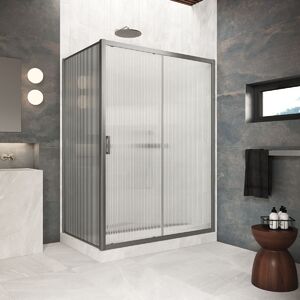Душевой уголок Vegas Glass ZP+ZPV Protec 180*100 11 Moru  профиль оружейная сталь, стекло Moru