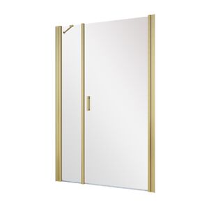 Душевая дверь в нишу Vegas Glass EP-F-2 NOVO h2000 120 03 01 R профиль золото матовое, стекло прозрачное. Размер регулировки 117-122 см.