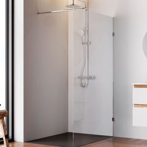 Душевая перегородка 120х195см, AM.PM X-Joy W94WI-120-F1-MTE стекло прозрачное, профиль глянцевый хром