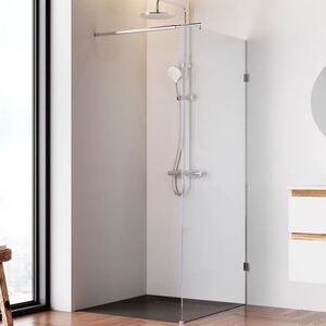 Душевая перегородка 90х195см, AM.PM X-Joy W94WI-90-F1-MTE стекло прозрачное, профиль глянцевый хром