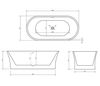 Ванна ABBER AB9201-1.6 акриловая 160х80