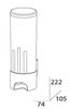 Контейнер для косметических дисков FBS Esperado ESP 019