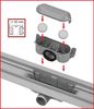 Дренажный канал для душа Alca Plast 95 см. (APZ8-950), в комплекте: лоток, сифон, ножки, решетка.