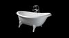 Классическая ванна из искусственного камня PAA Victoria 170x83 с белыми фигурными ножками