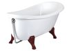 Классическая ванна из искусственного камня PAA Victoria 170x83 с белыми фигурными ножками
