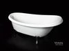 Классическая ванна из искусственного камня PAA Victoria 170x83 с белыми фигурными ножками