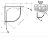 Душевой уголок Radaway Eos PDD 90х90, стекло прозрачное