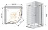Душевой уголок CEZARES ANIMA-W-R-2-100-C-Cr-IV профиль хром, стекло прозрачное 100x100 см