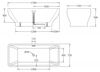 Акриловая ванна Belbagno BB73 170х75 см