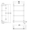 Margaroli 542-4 BOX полотенцесушитель электрический 5424704OBNB цвет бронза
