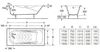 Ванна чугунная Roca Malibu 160x75см 2310G000R с отверстиями для ручек