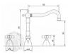 Смеситель Migliore Princeton ML.PRN-812.DO для раковины на три отверстия золото