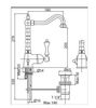 Смеситель для раковины Cezares Margot-LSM2-02-Bi бронза, ручка белая