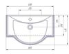 Тумба с раковиной ASB-Woodline Салерно 65 цвет орех