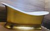 Ванна из литого мрамора Фэма стиль Габриэлла 189х87 (отделка под золото)