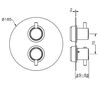 Смеситель Cisal Less New LN01810040 с термостатом для ванны и душа черный матовый