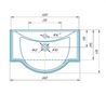  Тумба Tessoro Foster TS-F9065-C-W-S c раковиной MC-33273 65 см
