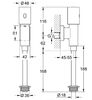 Cмывное устройство для писсуаров Grohe Rondo Tectron 37421000 автоматическое